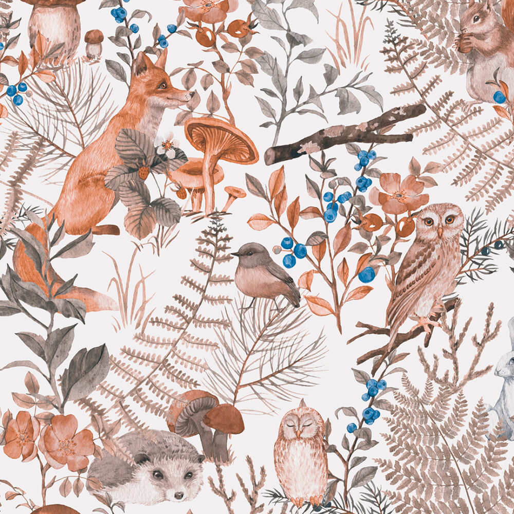 Carta da parati bambini Brevetto forestale