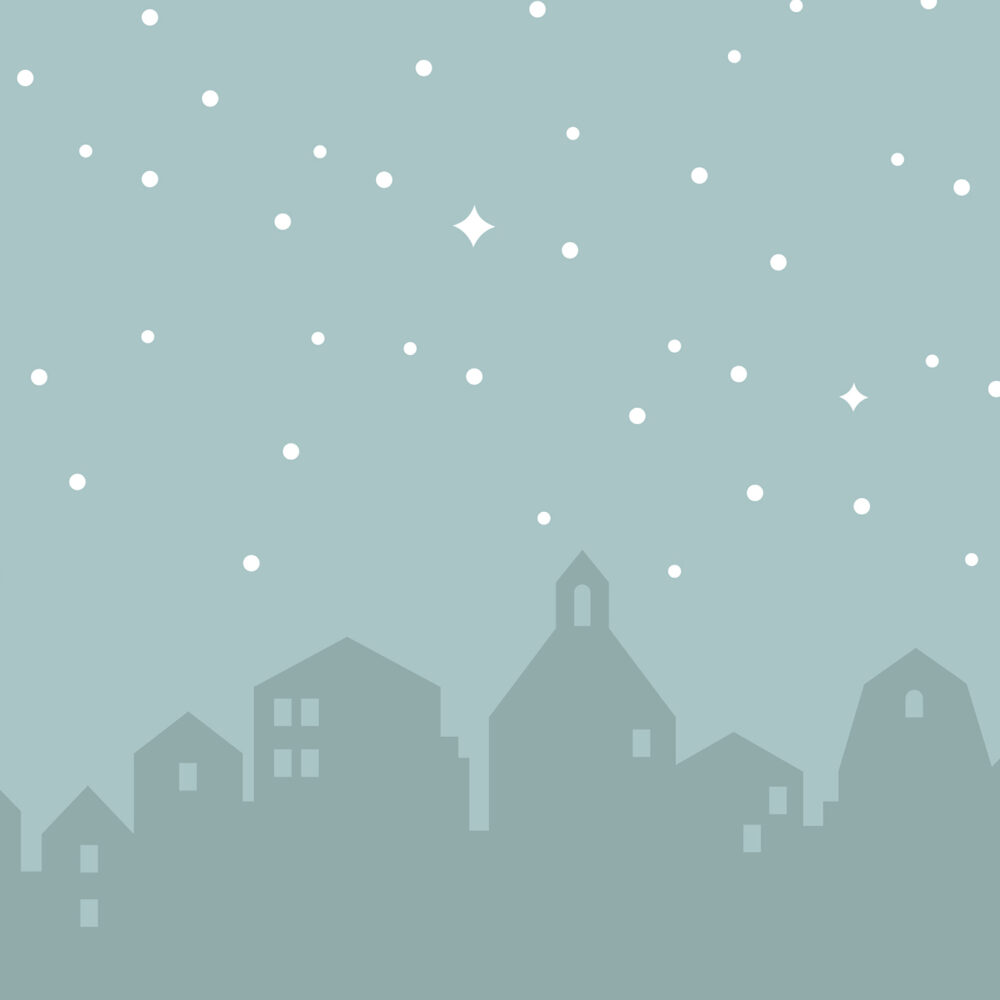 Carta da parati bambini Sagome di cabine