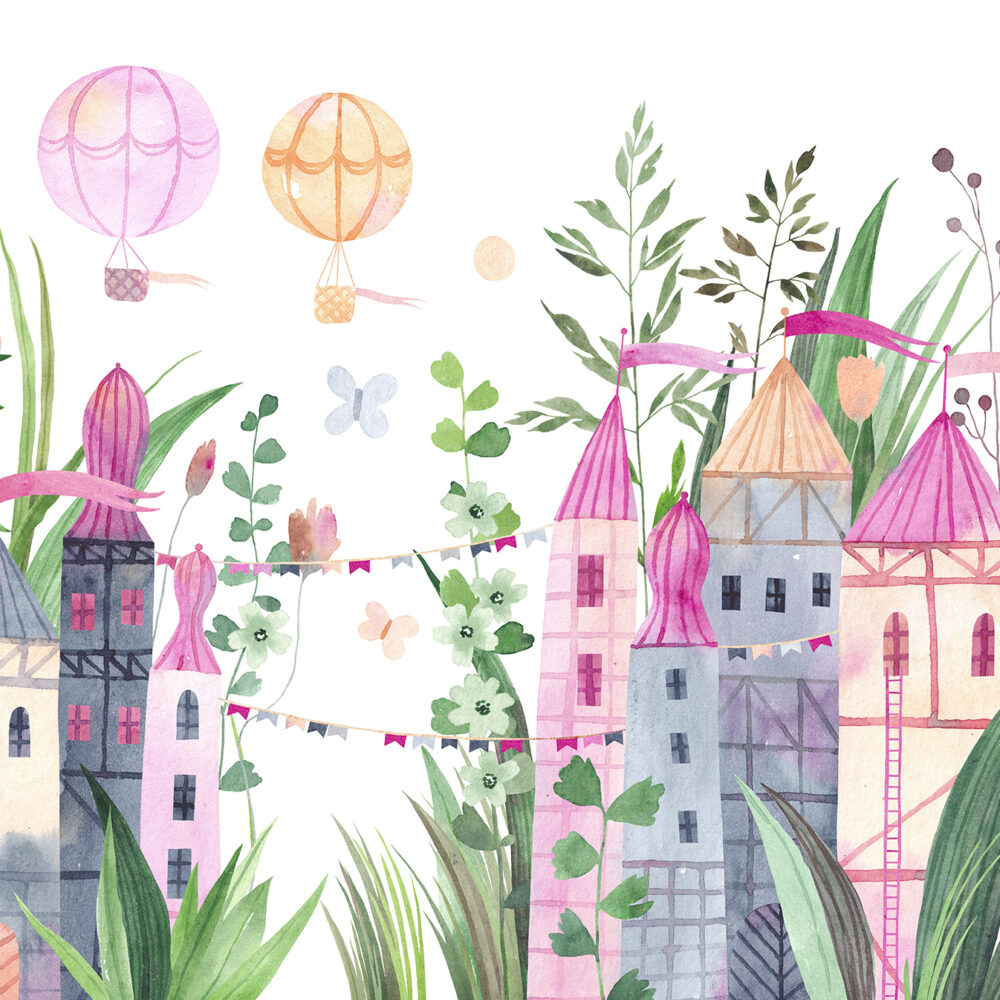 Carta da parati bambini La serratura è nel binario