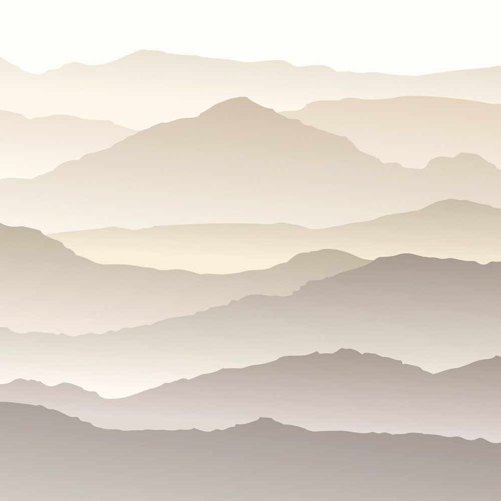 Carta da parati per bambini Toni delicati delle montagne