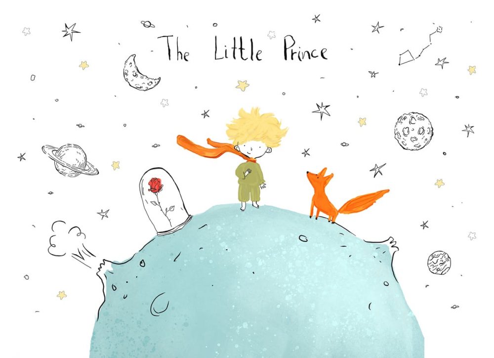 Carta da parati per bambini Piccolo principe