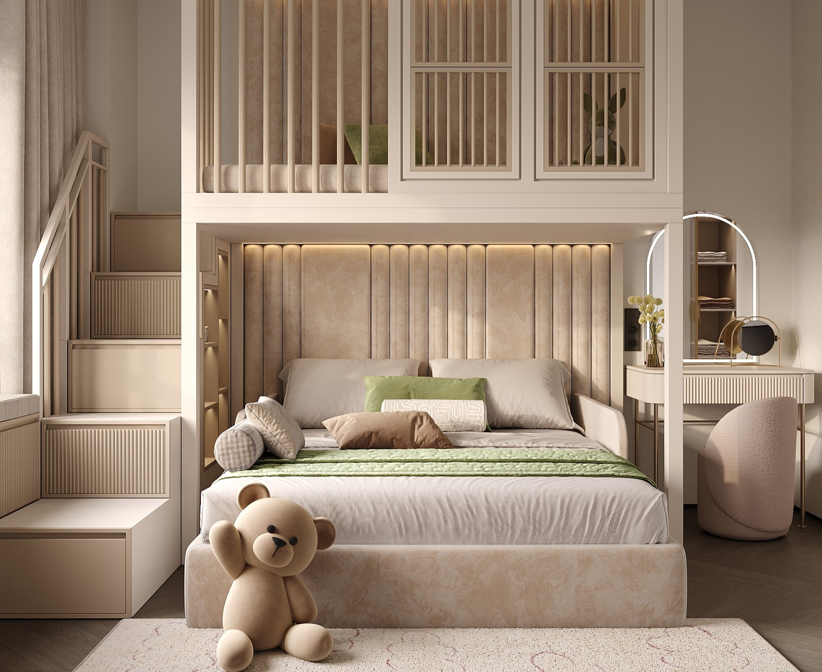 Progetto di design cameretta 1231